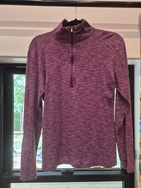 Columbia Purple Space-Dyed Half-Zip Pullover